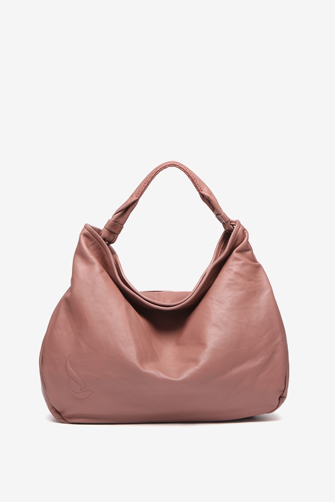 Abbacino Bolso hobo de piel en rosa ÚLTIMAS EDICIONES