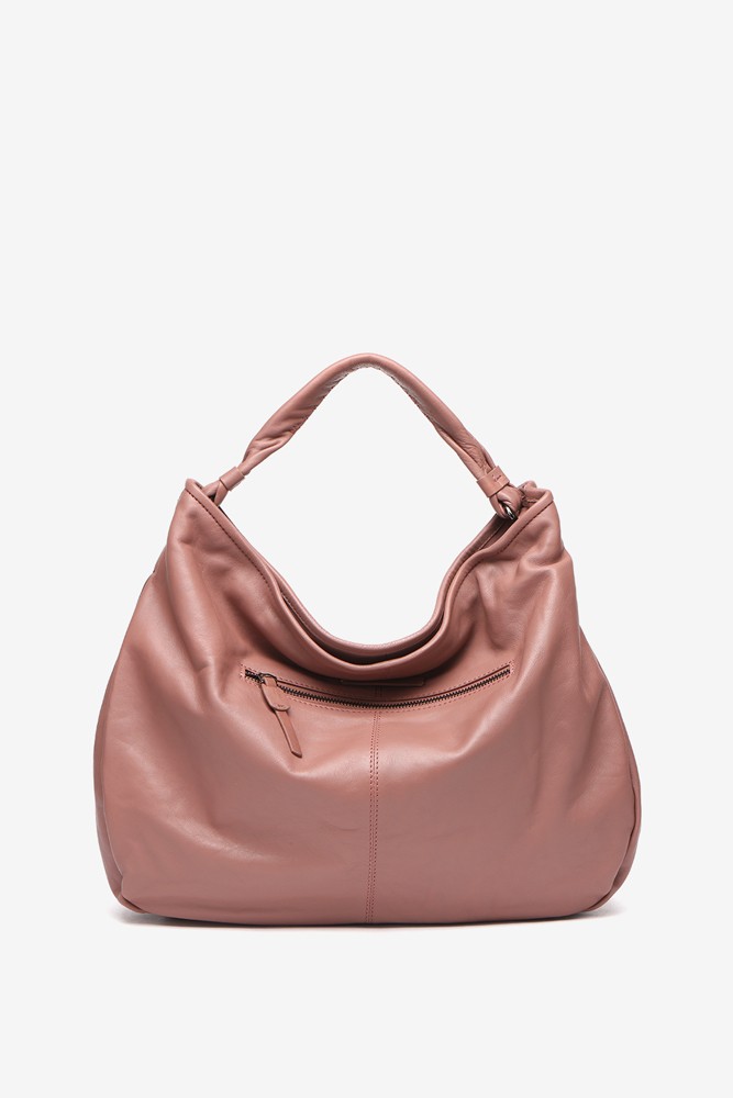 Abbacino Bolso hobo de piel en rosa ÚLTIMAS EDICIONES