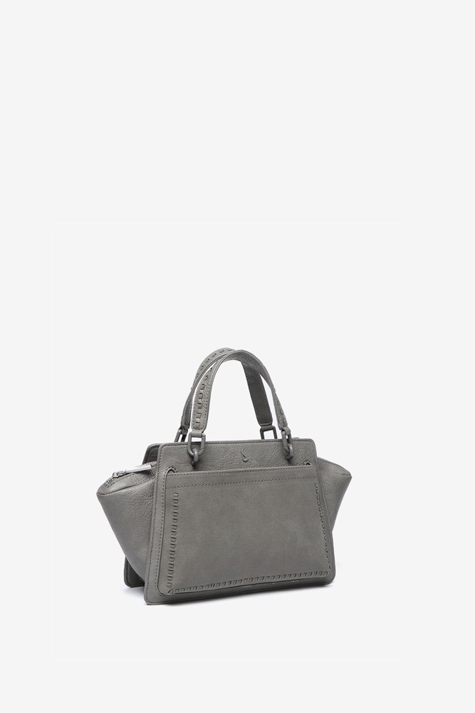 Abbacino Bolso de mano pequeño en materiales reciclados gris