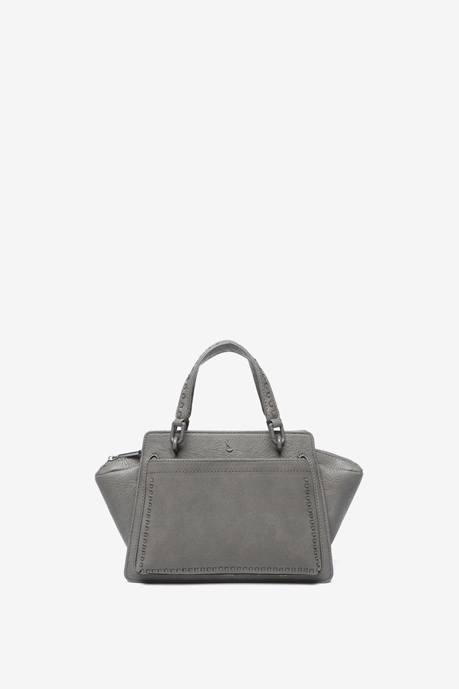 Abbacino Bolso de mano pequeño en materiales reciclados gris Precio de fábrica