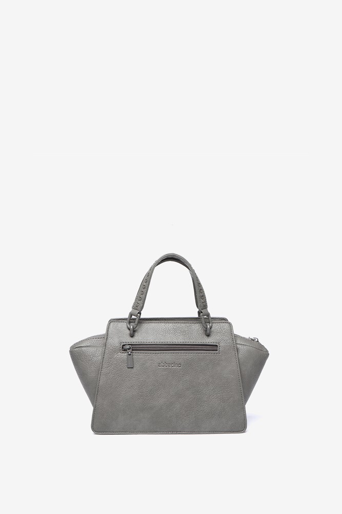 Abbacino Bolso de mano pequeño en materiales reciclados gris Precio de fábrica