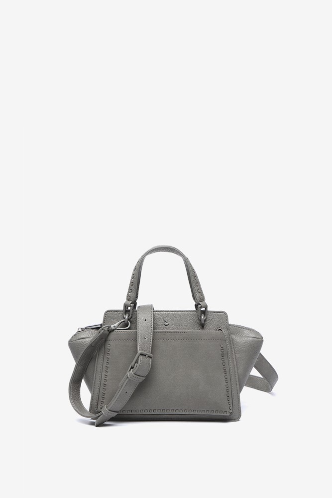 Abbacino Bolso de mano pequeño en materiales reciclados gris Precio de fábrica