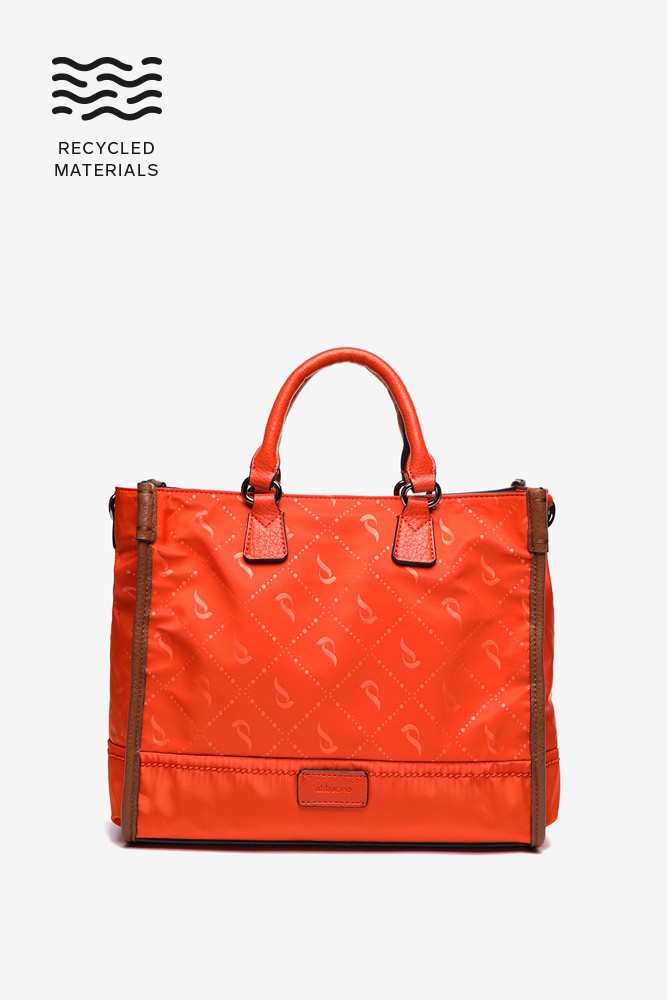 Abbacino Bolso shopper en materiales reciclados naranja Promoción trimestral
