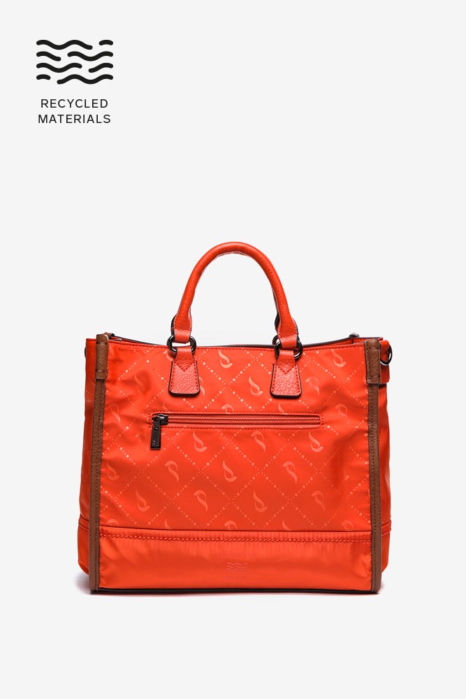 Abbacino Bolso shopper en materiales reciclados naranja Promoción trimestral