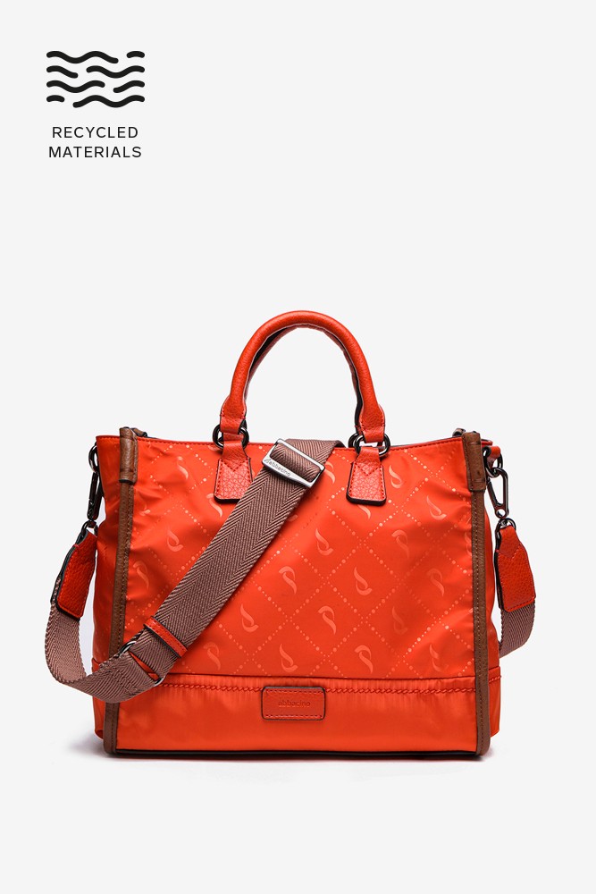 Abbacino Bolso shopper en materiales reciclados naranja Promoción trimestral