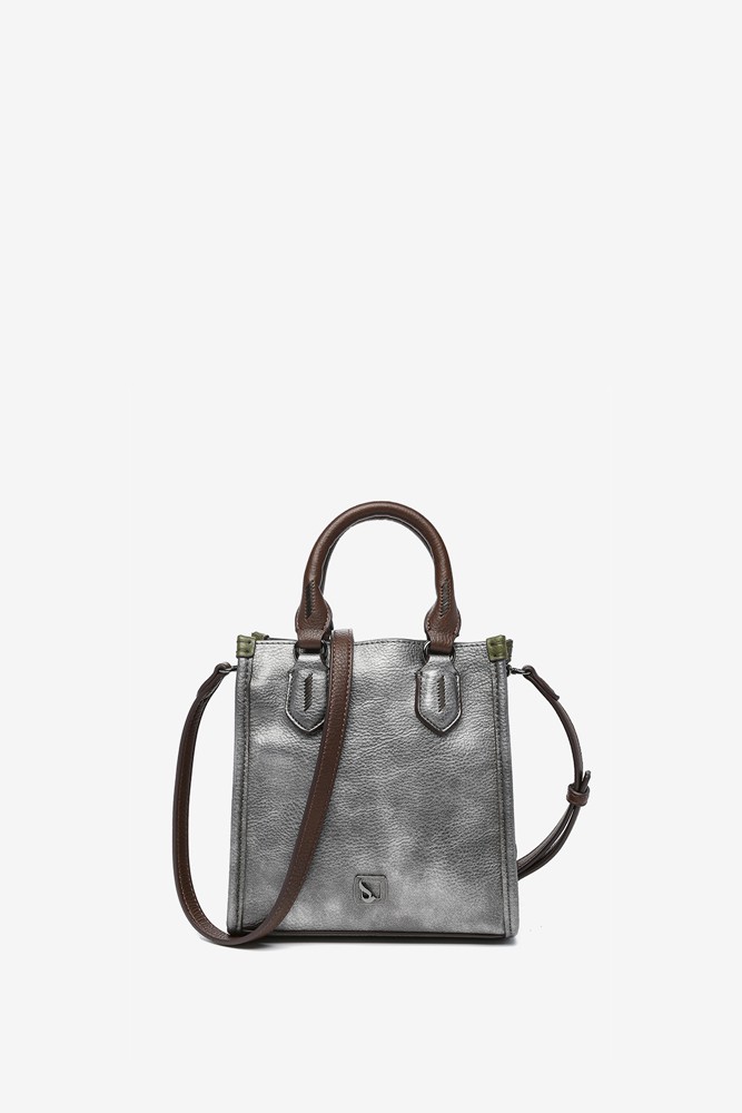 Abbacino Bolso de mano pequeño en plateado Grandes descuentos