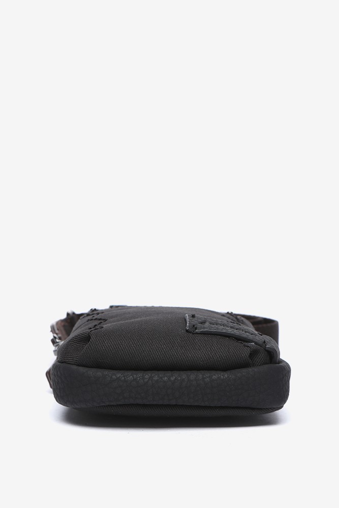 Abbacino Bolso para el móvil en materiales reciclados negro Ahorra y exporta