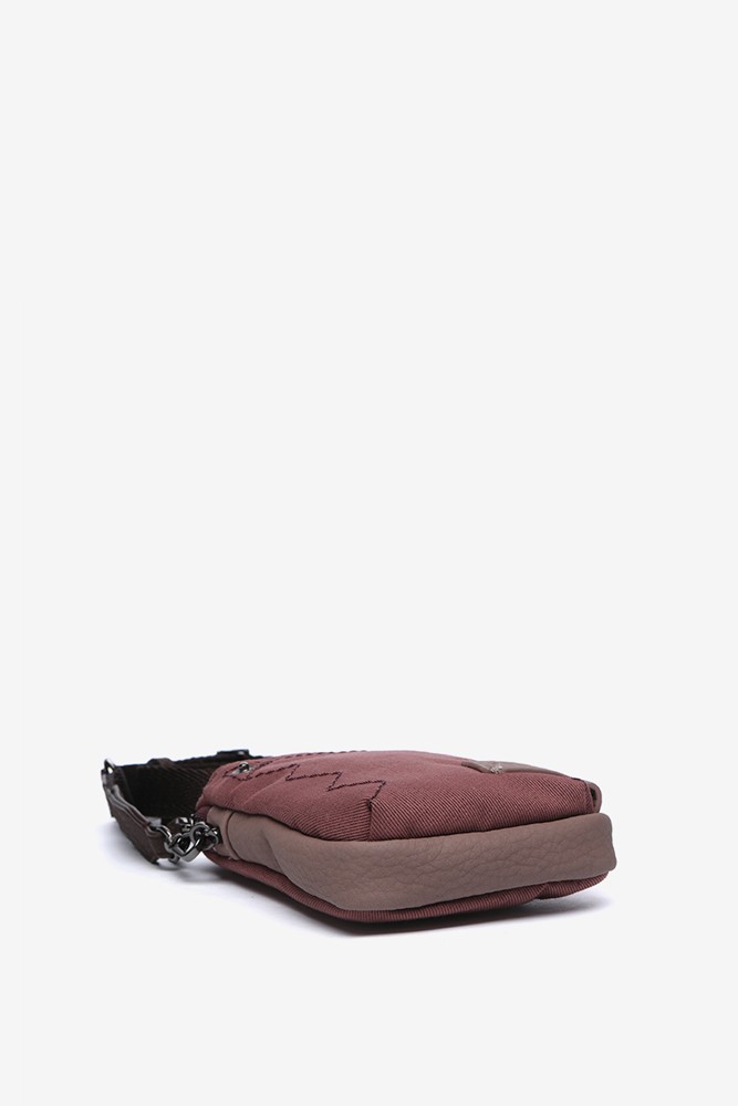 Abbacino Bolso para el móvil en materiales reciclados burdeos Precios de Black Friday