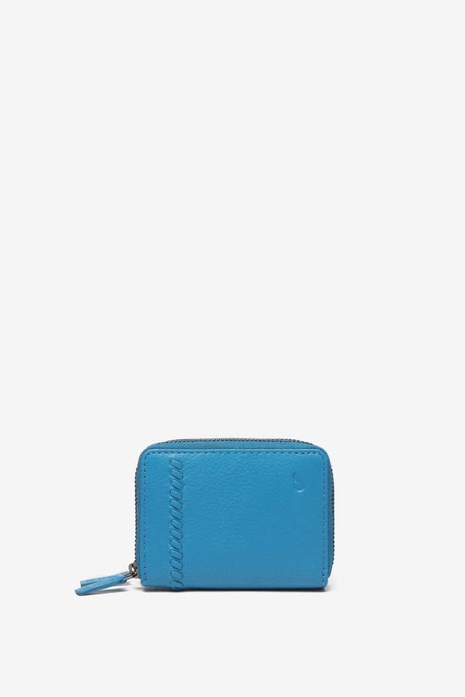 Abbacino Cartera pequeña de piel en azul Rebajas de fin de temporada