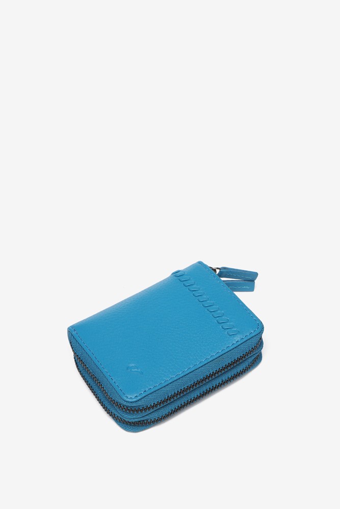 Abbacino Cartera pequeña de piel en azul Rebajas de fin de temporada