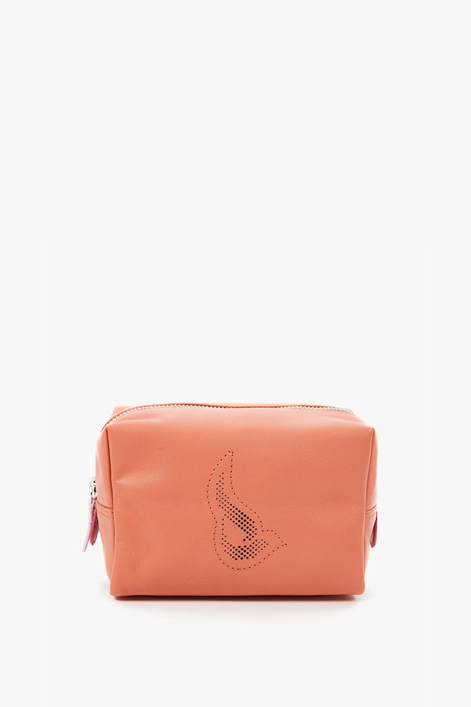 Abbacino Neceser grande de piel en naranja Outlet online