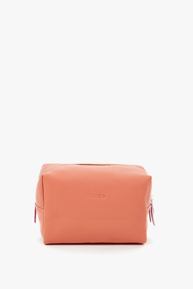 Abbacino Neceser grande de piel en naranja Outlet online