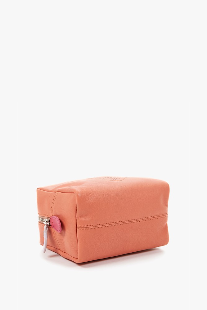 Abbacino Neceser grande de piel en naranja Outlet online