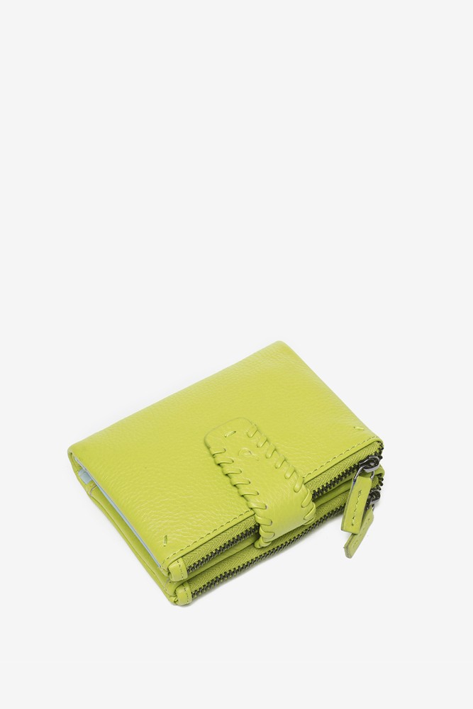 Abbacino Cartera pequeña de piel en verde En oferta