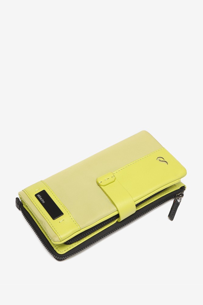 Abbacino Cartera grande de nylon y piel en verde Gran oferta