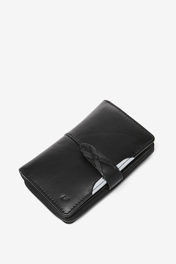 Abbacino Cartera mediana en piel negra Tienda