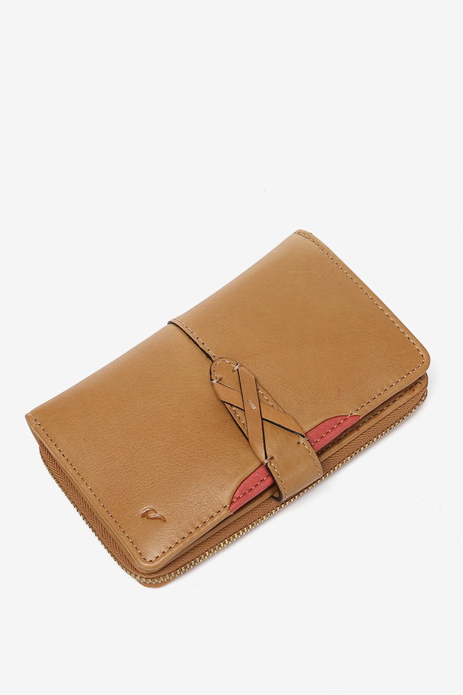 Abbacino Cartera mediana en piel cognac Tienda