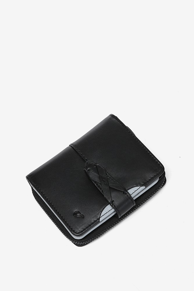 Abbacino Cartera pequeña en piel negra Mejor oferta