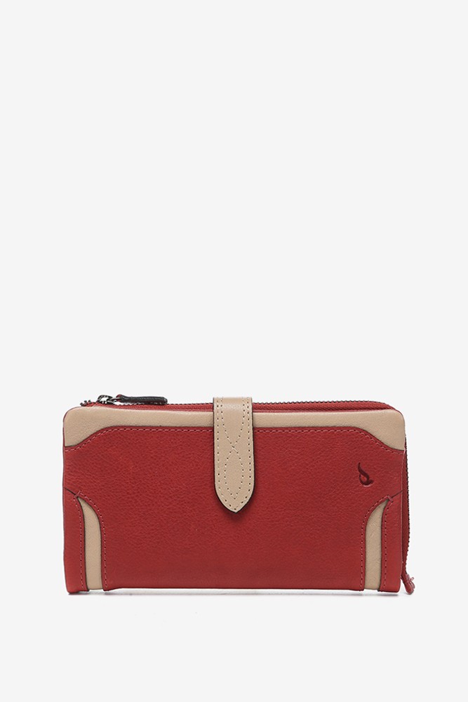 Abbacino Cartera grande en piel roja ÚLTIMAS EDICIONES