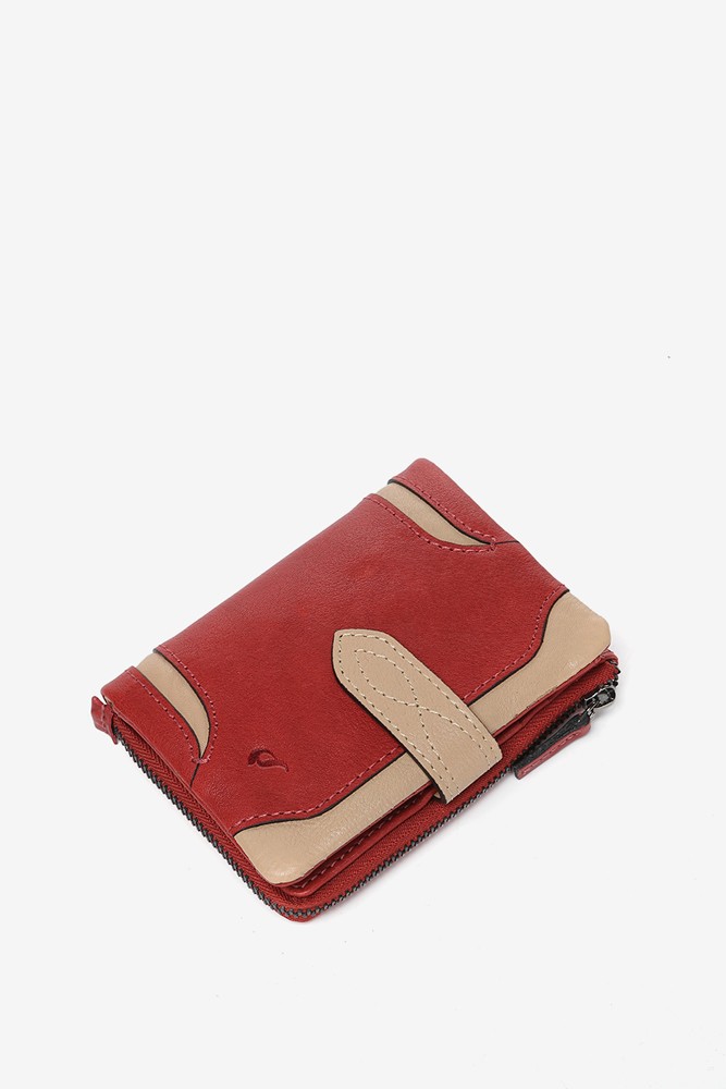 Abbacino Cartera pequeña en piel roja Oferta especial de fábrica