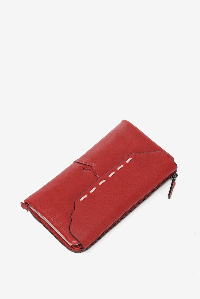 Abbacino Cartera grande con solapa en piel roja Superdescuento