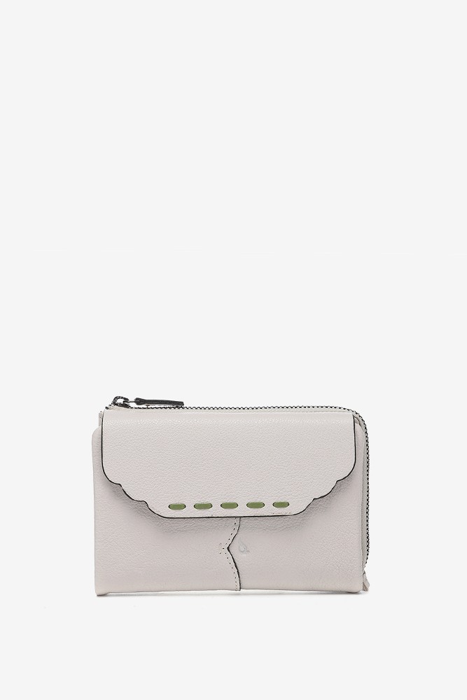 Abbacino Cartera mediana con solapa en piel beige Liquidación