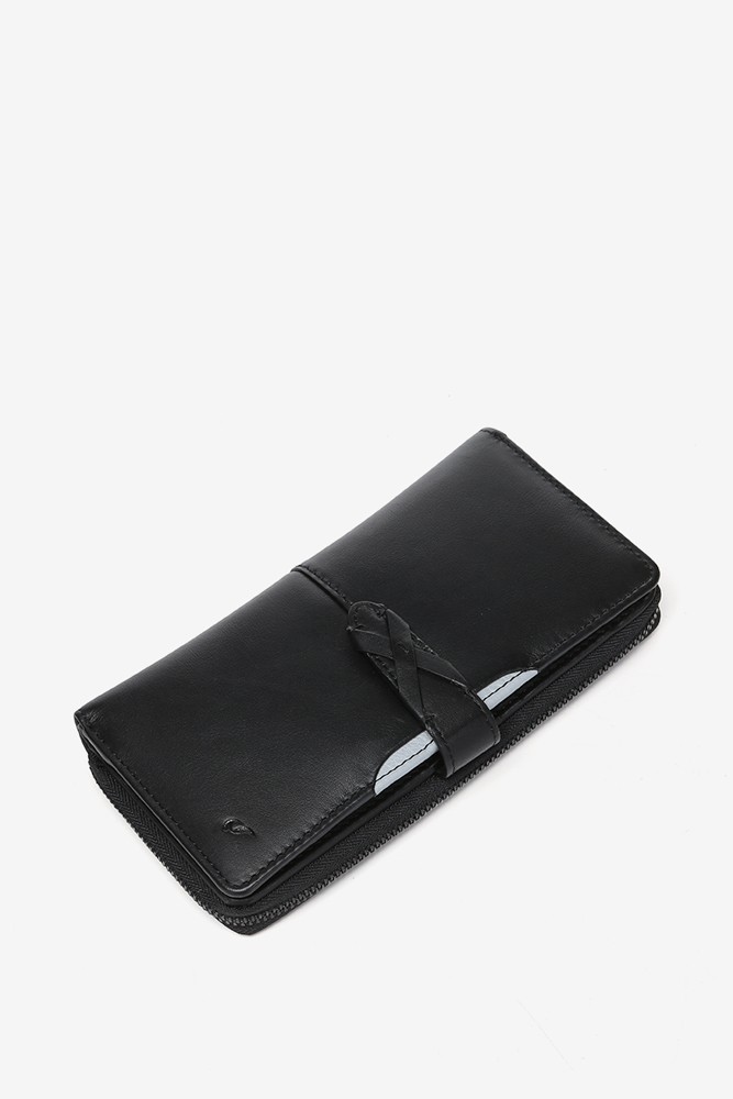 Abbacino Cartera grande en piel negra Rebajas de fin de temporada