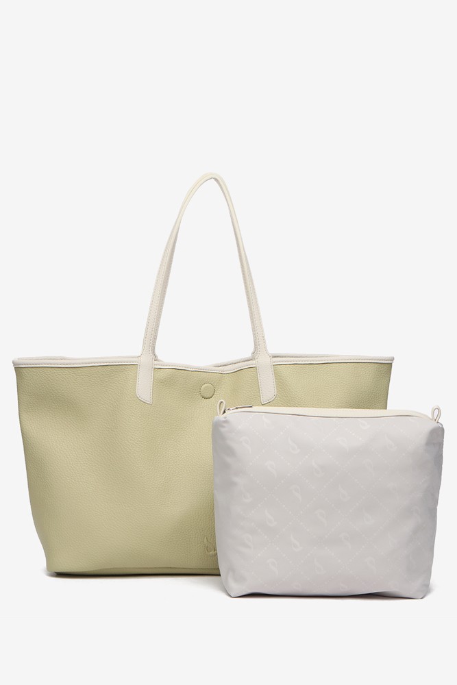 Abbacino Bolso shopper reversible en verde Outlet