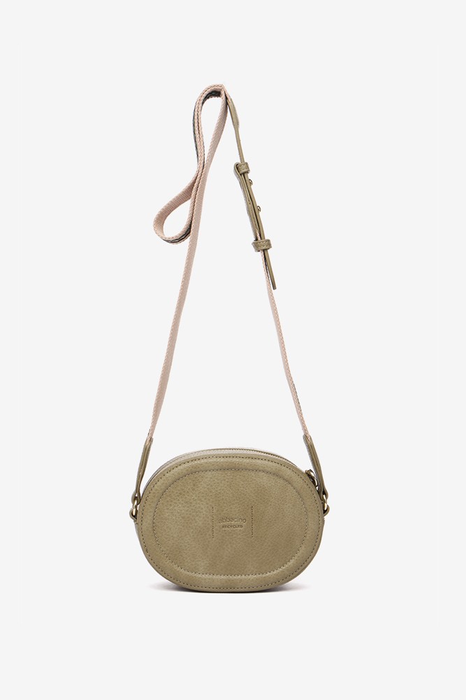 Abbacino Bandolera en materiales reciclados en verde Outlet online