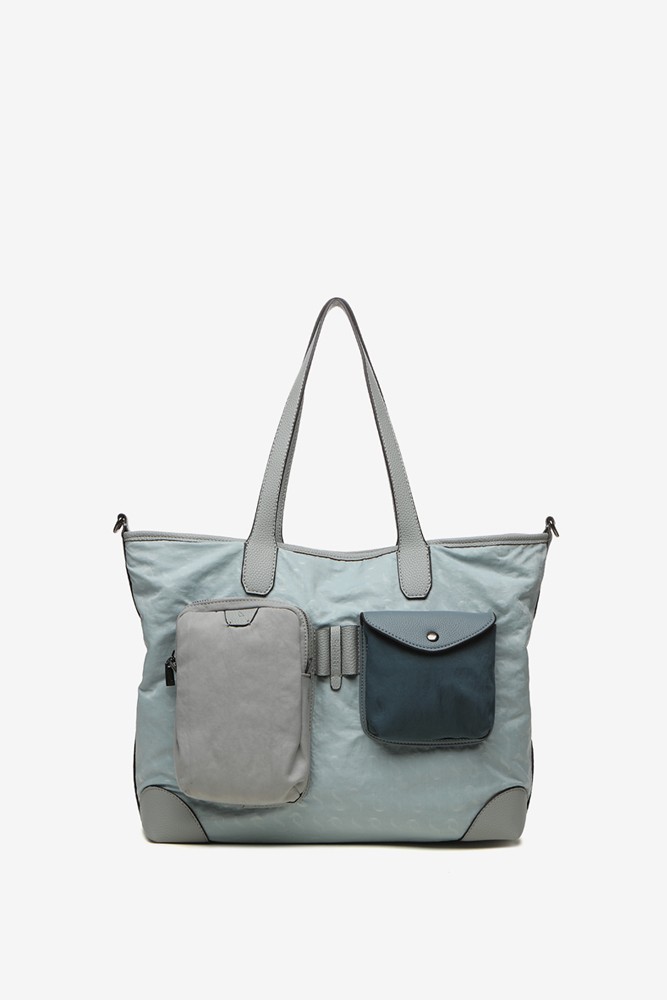 Abbacino Bolso shopper de mujer en nylon azul Rebajas baratas
