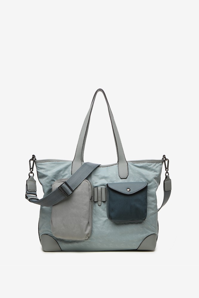Abbacino Bolso shopper de mujer en nylon azul Rebajas baratas