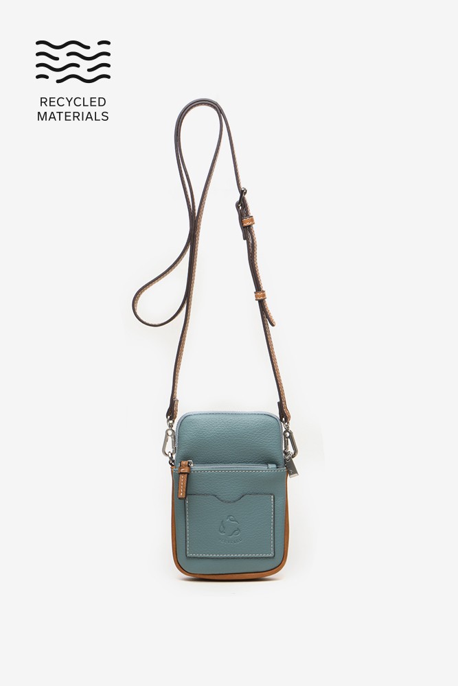 Abbacino Bolso para el móvil en materiales reciclados azul Los más vendidos