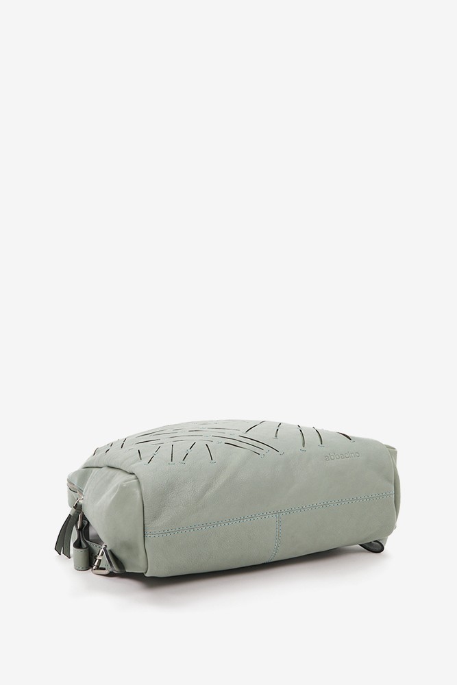 Abbacino Mochila de mujer en piel troquelada verde Descuento