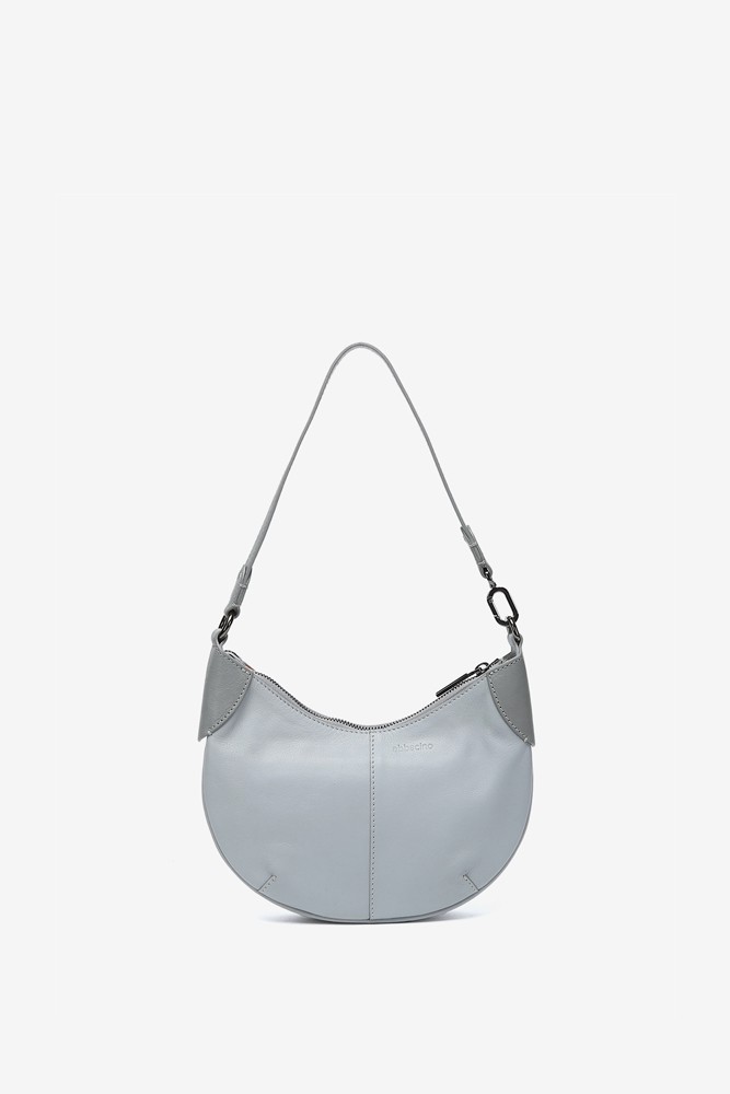 Abbacino Bolso de hombro pequeño en piel gris Tienda