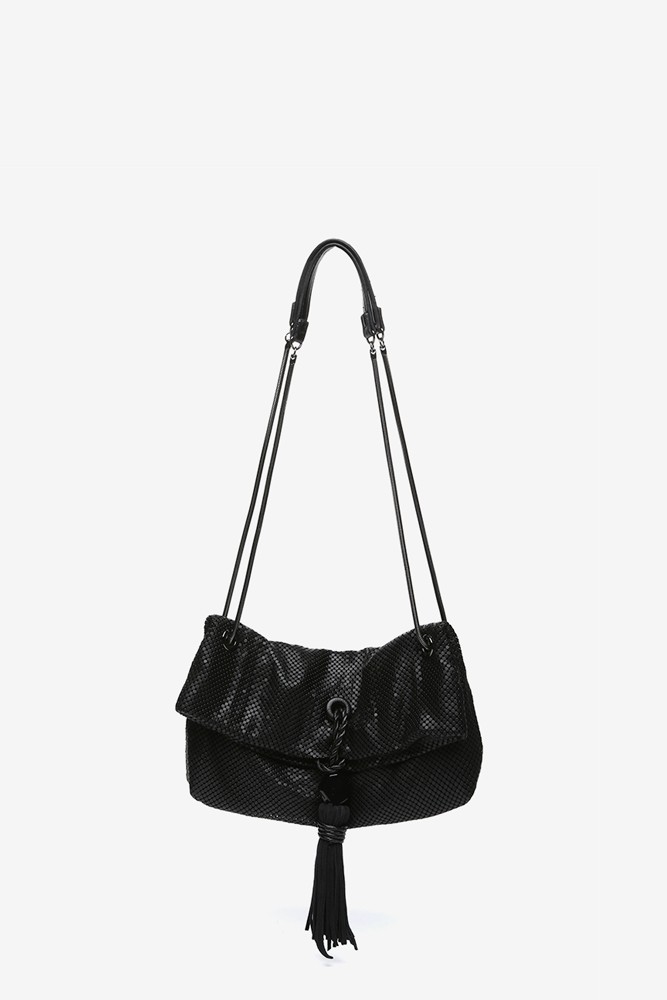 Abbacino Bolso de fiesta en malla metálica negra Mejor oferta