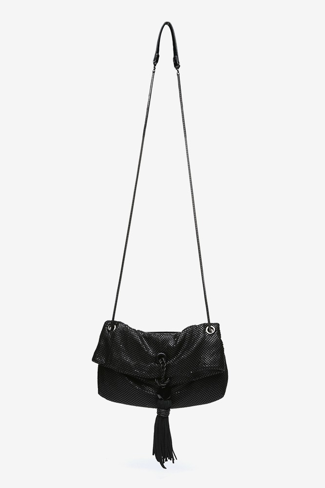 Abbacino Bolso de fiesta en malla metálica negra Mejor oferta