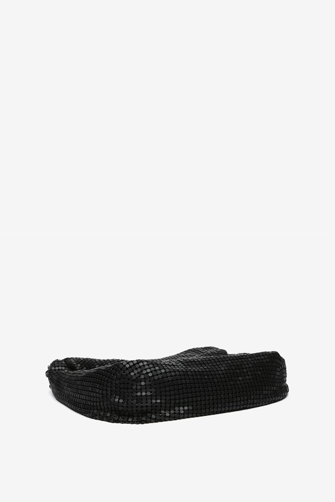 Abbacino Bolso de hombro en malla metálica negra Oferta especial