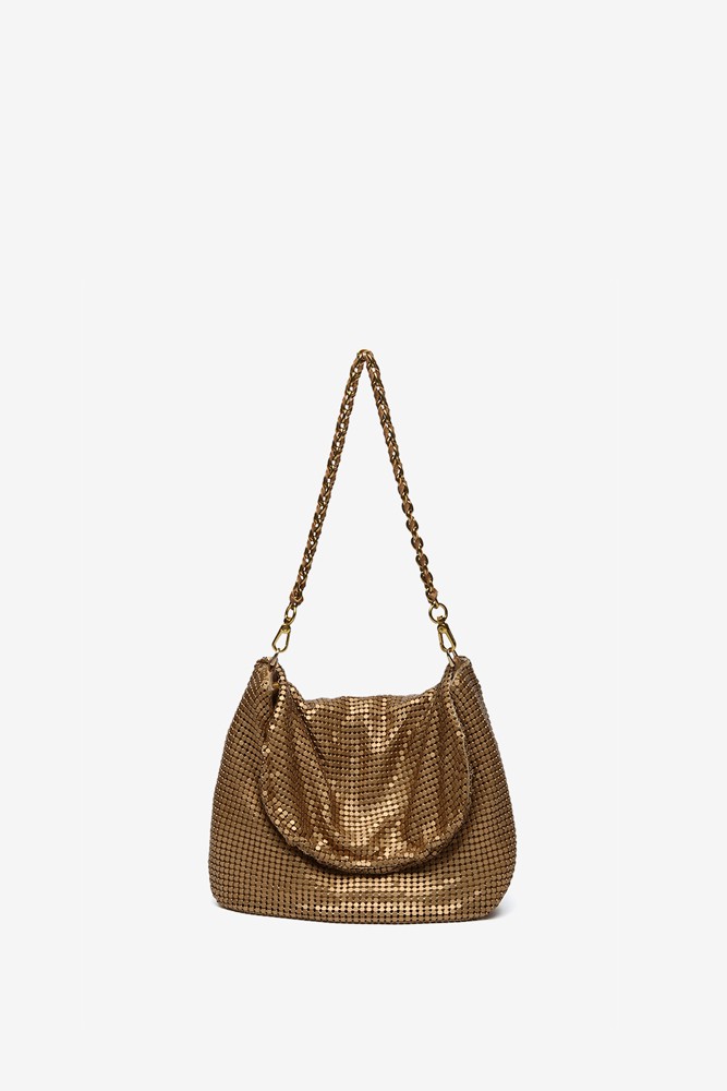 Abbacino Bolso de hombro en malla metálica dorada COMPRAR AHORA