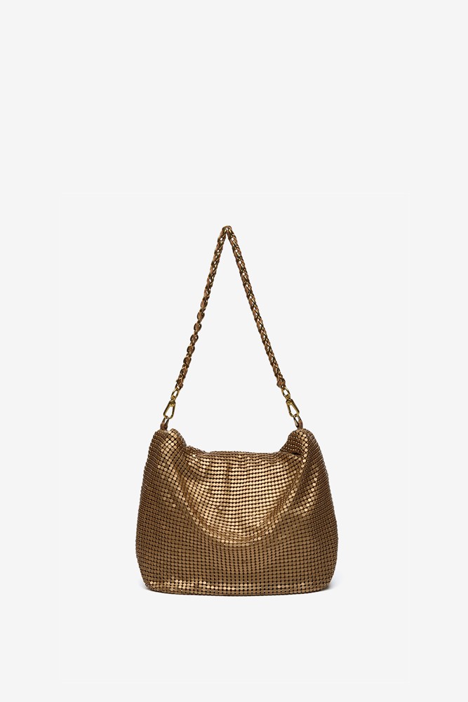 Abbacino Bolso de hombro en malla metálica dorada COMPRAR AHORA