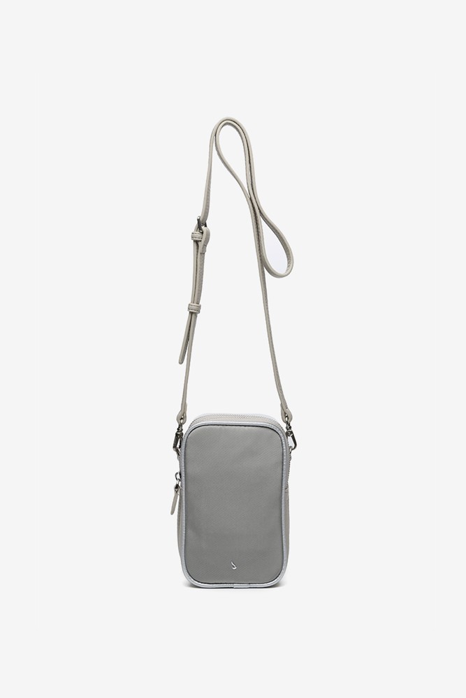 Abbacino Bolso para el móvil en materiales reciclados gris Precio de fábrica