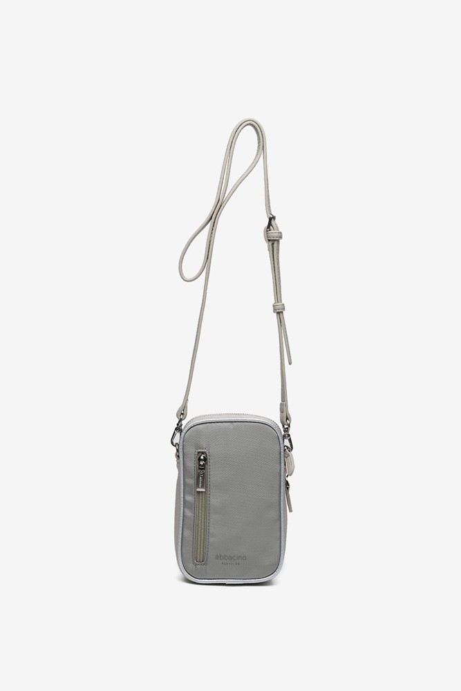 Abbacino Bolso para el móvil en materiales reciclados gris Precio de fábrica