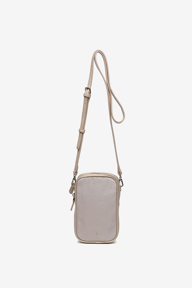 Abbacino Bolso para el móvil en materiales reciclados beige Promoción por tiempo limitado