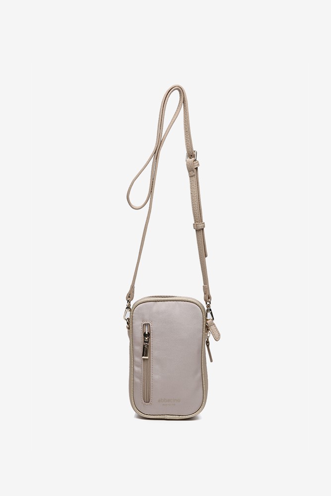 Abbacino Bolso para el móvil en materiales reciclados beige Promoción por tiempo limitado