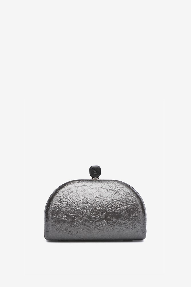 Abbacino Clutch de fiesta metalizado en plata Tienda de fábrica