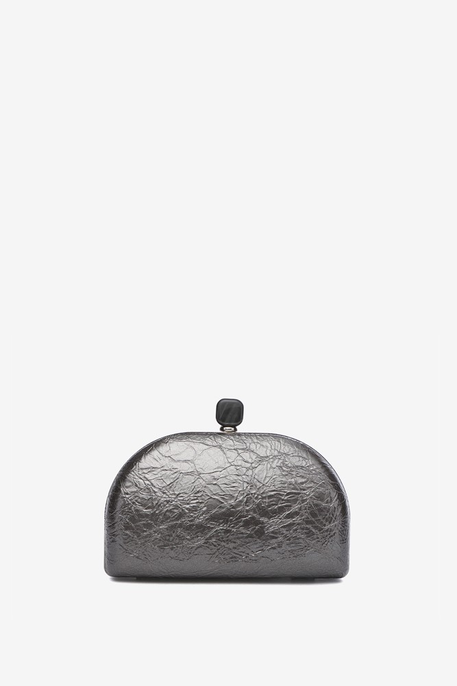 Abbacino Clutch de fiesta metalizado en plata Tienda de fábrica