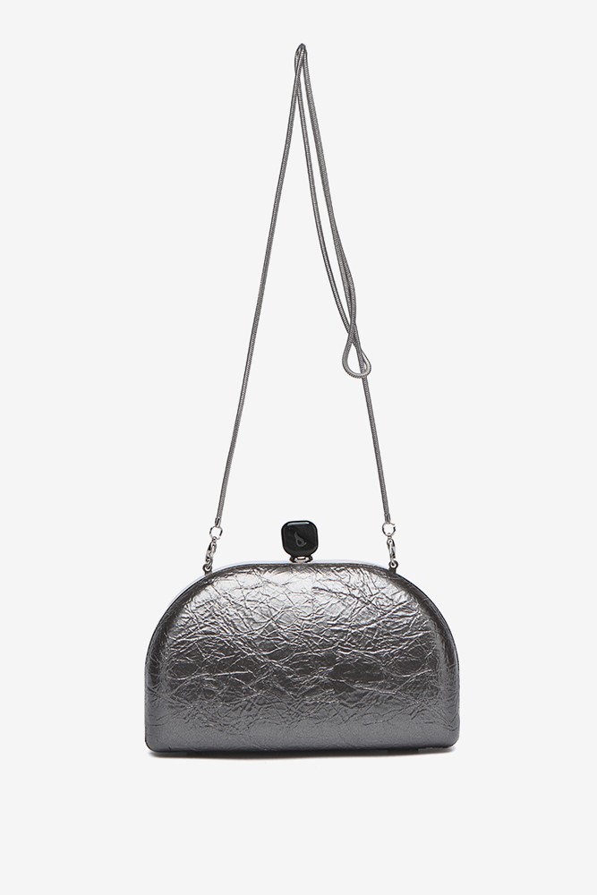 Abbacino Clutch de fiesta metalizado en plata Tienda de fábrica
