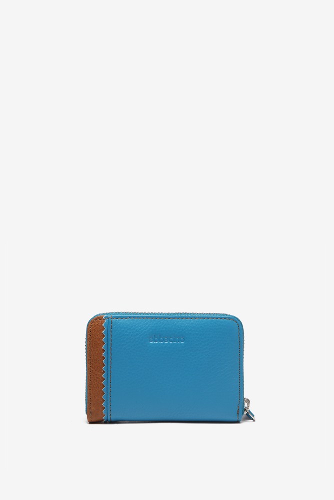 Abbacino Cartera pequeña de piel en azul Ahorra y exporta