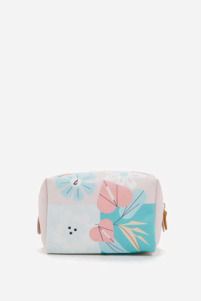 Abbacino Neceser grande de mujer en piel con print floral Grandes ahorros