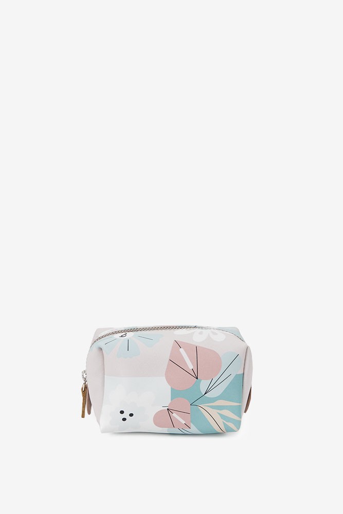 Abbacino Neceser mediano de mujer en piel con print floral Rebajas de fin de temporada