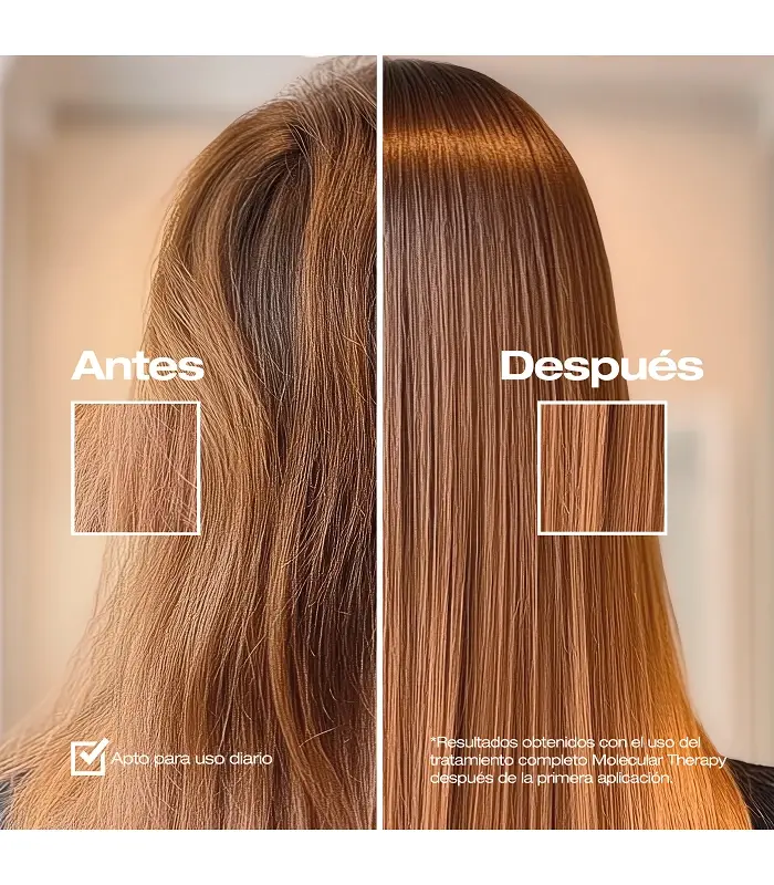 Abril et nature Champú reparador Molecular Therapy hidrata y fortalece la fibra capilar Últimos 2 días